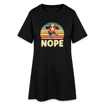 Vaches Vaches - Robe T-shirt Femme - noir - Devant