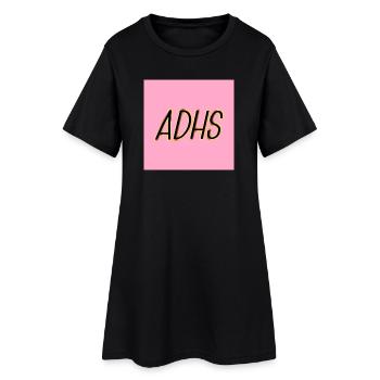 ADHS Psychologie - Frauen T-Shirt-Kleid - Schwarz - Vorne