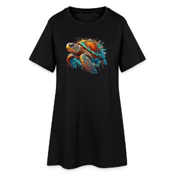 Turtle - Women’s T-Shirt Dress - black - Front