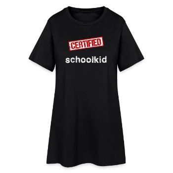Élève - Robe T-shirt Femme - noir - Devant