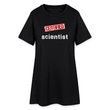 Scientist - Women’s T-Shirt Dress - black - Front