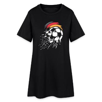 Graphique d'explosion de ballon de l'équipe de football d'Allemagne - Robe T-shirt Femme - noir - Devant
