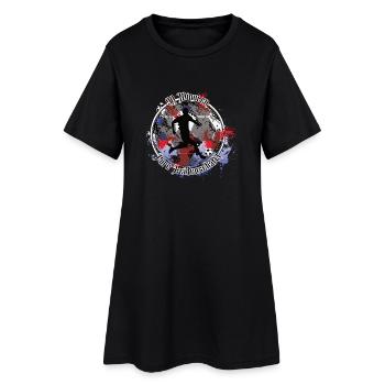 Fußballer aus München – Pure Leidenschaft - Frauen T-Shirt-Kleid - Schwarz - Vorne