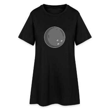 Boule de bowling Ball Noir - Robe T-shirt Femme - noir - Devant