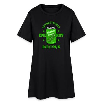 Boisson énergisante est-allemande - Robe T-shirt Femme - noir - Devant