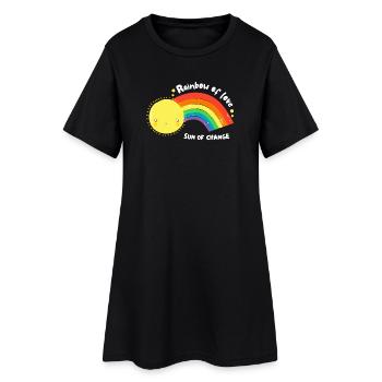 Arc-en-ciel d’amour LGBT - Robe T-shirt Femme - noir - Devant