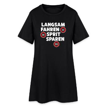 Déclaration de ravitaillement en énergie de la station-service Conduite d’électricité - Robe T-shirt Femme - noir - Devant
