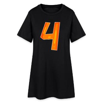 4 oranges - Robe T-shirt Femme - noir - Devant