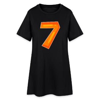 Number Seven - Number 7 Number - Women’s T-Shirt Dress - black - Front