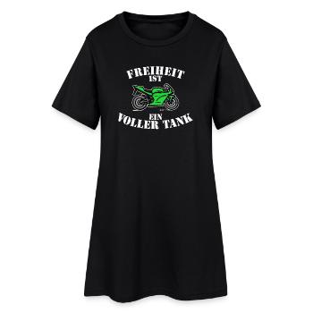 Voiture Station-service Ravitaillement Déclaration Électricité Énergie - Robe T-shirt Femme - noir - Devant