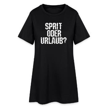 Pompe à essence de déclaration de ravitaillement en énergie électrique - Robe T-shirt Femme - noir - Devant