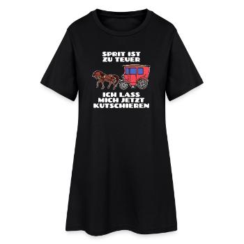 Essence diesel Déclaration Ravitaillement en énergie Stockage d’énergie - Robe T-shirt Femme - noir - Devant