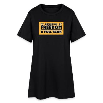 Pompe à carburant Déclaration de stockage d’énergie Ravitaillement en électricité - Robe T-shirt Femme - noir - Devant