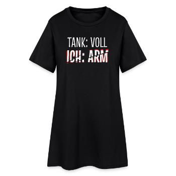 Pompe à carburant Énergie Stockage d’énergie Ravitaillement Électricité - Robe T-shirt Femme - noir - Devant