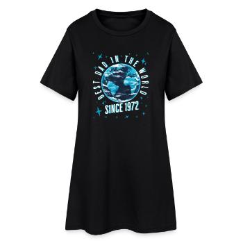 Bester Papa der Welt seit 1972 Vatertag - Frauen T-Shirt-Kleid - Schwarz - Vorne