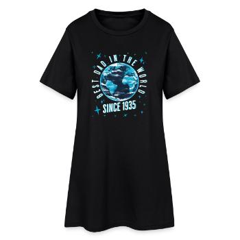 Bester Papa der Welt seit 1935 Vatertag - Frauen T-Shirt-Kleid - Schwarz - Vorne