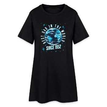 Bester Papa der Welt seit 1952 Vatertag - Frauen T-Shirt-Kleid - Schwarz - Vorne