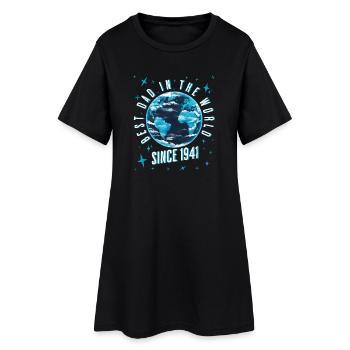 Meilleur papa du monde depuis 1941 Fête des pères - Robe T-shirt Femme - noir - Devant
