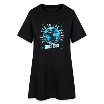Meilleur papa du monde depuis 1939 Fête des pères - Robe T-shirt Femme - noir - Devant