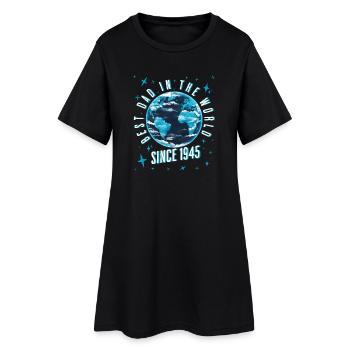 Bester Papa der Welt seit 1945 Vatertag - Frauen T-Shirt-Kleid - Schwarz - Vorne