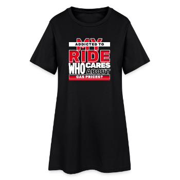 Station-service Gasoline Statement Energy Power Drive - Robe T-shirt Femme - noir - Devant