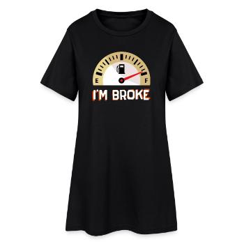 Zapfsäule Statement Tanken Energiespeicher Benzin - Frauen T-Shirt-Kleid - Schwarz - Vorne