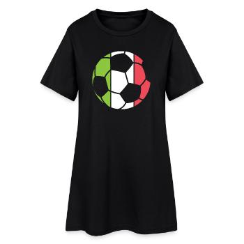 Icône du logo du vainqueur du tournoi du symbole de la boule de l’équipe d’Italie - Robe T-shirt Femme - noir - Devant
