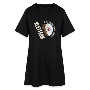 In der Vertikale bin ich Zuhause - Frauen T-Shirt-Kleid - Schwarz - Vorne