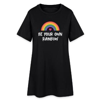 Mois de la fierté LGBT - Soyez votre propre arc-en-ciel - Robe T-shirt Femme - noir - Devant