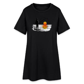 Pêcheur 3 - Robe T-shirt Femme - noir - Devant