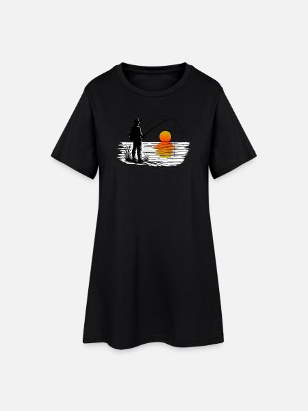 Pêcheur 3 - Robe T-shirt Femme - noir