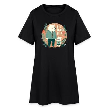 Best Dad Ever. Father's Day - Women’s T-Shirt Dress - black - Front