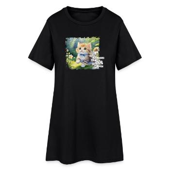What You Have Can Have Many - Cat - Women’s T-Shirt Dress - black - Front