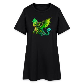 Dragon - Women’s T-Shirt Dress - black - Front
