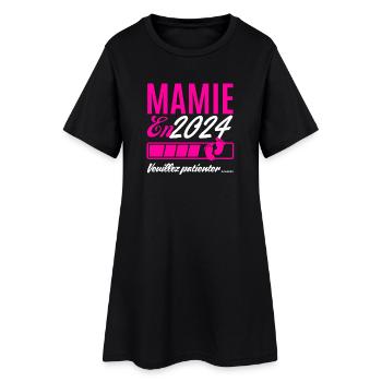 Grandma in 2024 please wait - Women’s T-Shirt Dress - black - Front