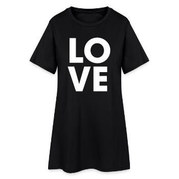 Faute de frappe de Love Square - Robe T-shirt Femme - noir - Devant