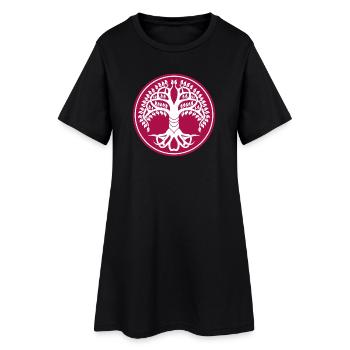 T-shirt T-shirt arbre de vie - Robe T-shirt Femme - noir - Devant