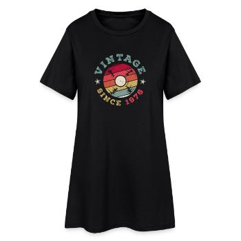 Millésime 1976 - Robe T-shirt Femme - noir - Devant