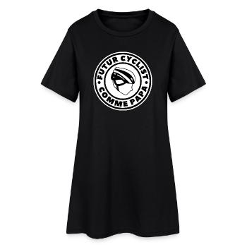 Future cyclist like dad - Women’s T-Shirt Dress - black - Front