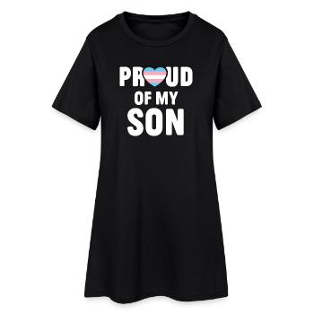 LGBTQ Pride Month - Proud of My Trans Daughter - Women’s T-Shirt Dress - black - Front