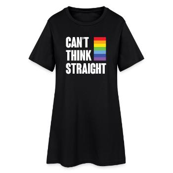 Mois de la fierté LGBTQ - Je ne peux pas penser clairement - Robe T-shirt Femme - noir - Devant