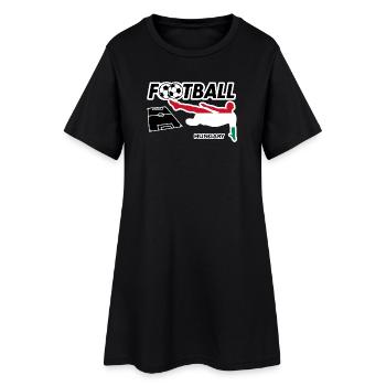 La fièvre du football Hongrie - Robe T-shirt Femme - noir - Devant
