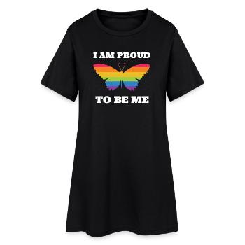LGBTQ Pride Month - I Am Proud To Be Me - Women’s T-Shirt Dress - black - Front