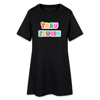 Team Braut-Trauzeugin! Personalisierbar - Frauen T-Shirt-Kleid - Schwarz - Vorne