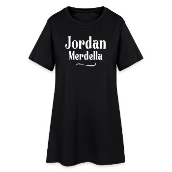 Jordan, merdella, Merdella, élection - Robe T-shirt Femme - noir - Devant