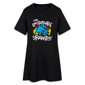 Monster Truck Monstertruck-Fahrer - Frauen T-Shirt-Kleid - Schwarz - Vorne