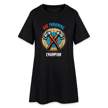 Hache à lancer une hache Sport Design - Robe T-shirt Femme - noir - Devant