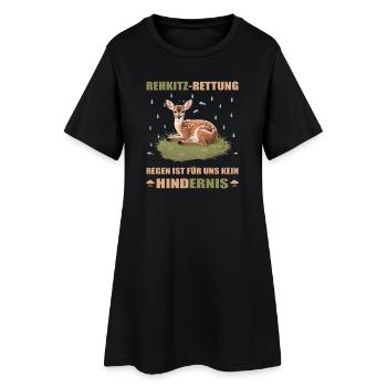 Fawn rescue - Women’s T-Shirt Dress - black - Front