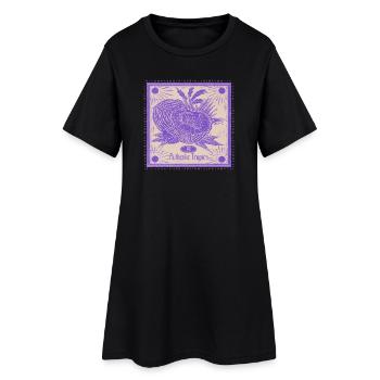Image authentique des tropiques fructifiques - Robe T-shirt Femme - noir - Devant