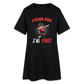 Ich kann keinen Fußball haben, Kid Boy - Frauen T-Shirt-Kleid - Schwarz - Vorne
